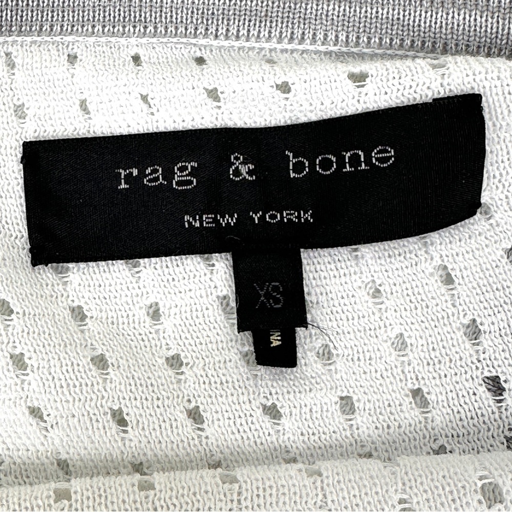 NWOT Rag & Bone Ariana White Perforated Pullover Sweater Size X-Small - Picture 7 of 10